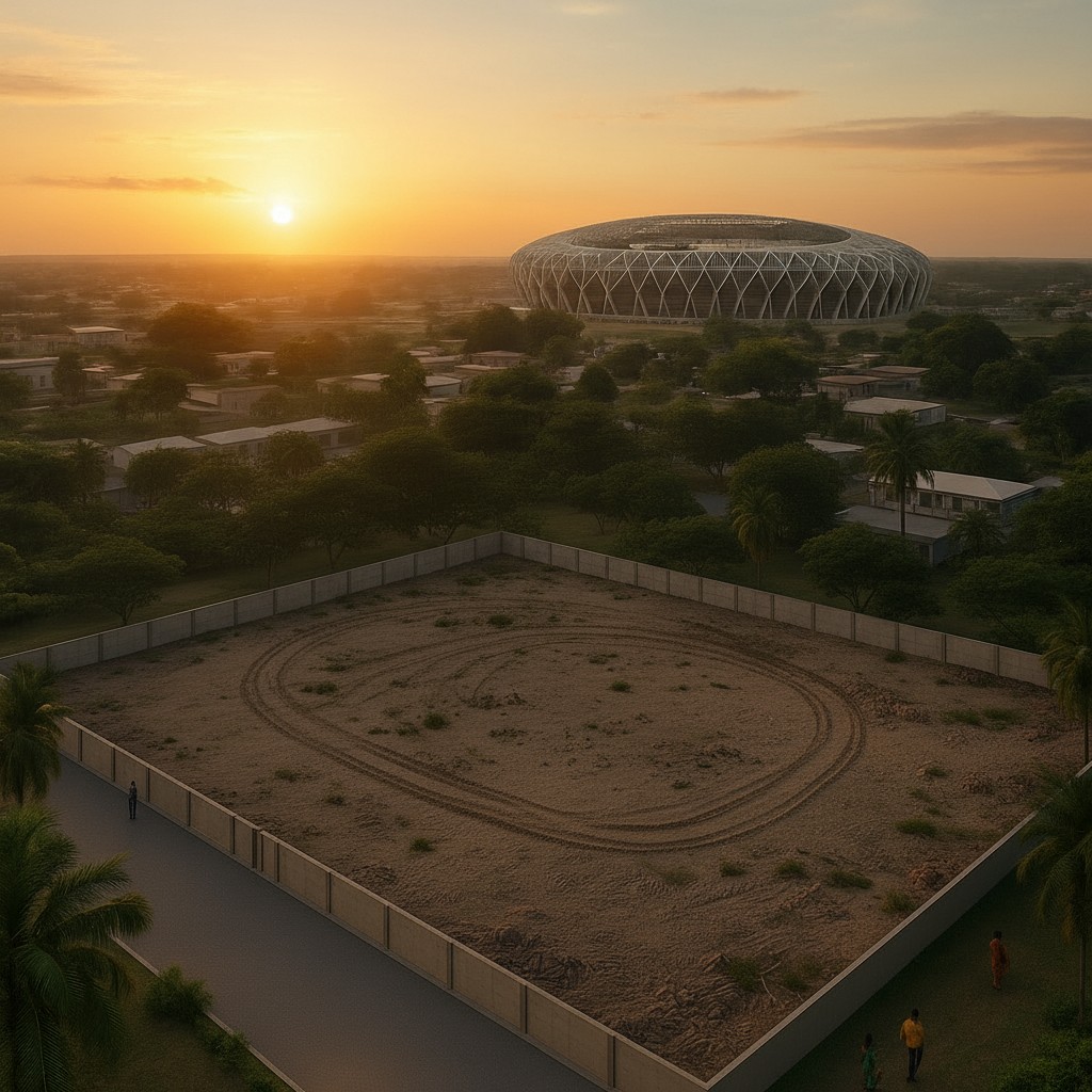 Aérienne – coucher de soleil